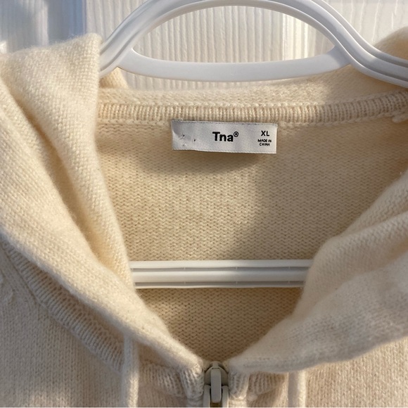 TNA Wool&Cashmere Zip Up Sweater - Picture 2 of 7